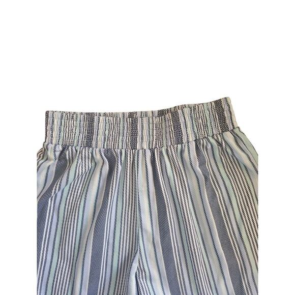 Chic Wide-Leg Striped Palazzo Pants Lightweight Flowy Fit Elastic Waist Girls L - Picture 2 of 8